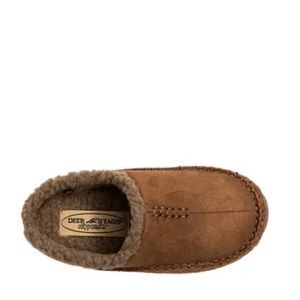 Deer Stags Nordic Faux Fur Lined Slippers Size: 9